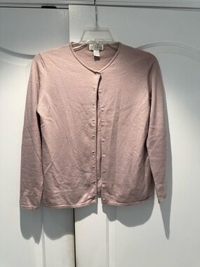 Sutton Studio Dusty Pink Cashmere Crewneck